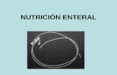 NUTRICIÓN ENTERAL 2009. 4. 28. · CONCEPTO DE NE La nutrición enteral es la técnica de soporte nutricional mediante la cual se aportan sustancias nutritivas directamente al aparato
