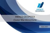ANFACO-CECOPESCA Clúster Mar-Alimentario · 2018. 3. 2. · 60% trabajan en Galicia. Clúster líder a nivel mundial en la transformación y comercialización de productos de la