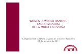WOMENWOMEN´ ´´´SSSS WORLD BANKING BANCO MUNDIAL DE … · 2018. 1. 13. · ictioterapia (tratamiento con peces garra rufa) Origen empresaria: España Ubicación negocio: Cádiz