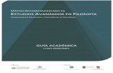 M111 Estudios Avanzados en Filosofía 2020-2021campus.usal.es/~masterfilosofia/PDFS/guia_Estudios...2 MÁSTER (INTER)UNIVERSITARIO EN ESTUDIOS AVANZADOS EN FILOSOFÍA CURSO 2020/2021