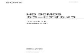 HD 3CMOS カラービデオカメラ - Sony...4 VISCA の通信形式 VISCAパケットの構造 VISCA通信の基本単位をパケットと呼びます（図2）。パ ケットの最初のバイトはヘッダーと呼び、差し出しと宛