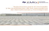 Liugong Argentina - ZMG Argentina distribuidor Oficialzmg-argentina.com.ar/pdf/trrituracion-recliclado-web.pdfreemplazar a agregados naturales para ser usados en morteros ,concretos