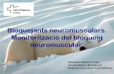 Bloquejants neuromusculars. Monitorització del bloqueig ......Valoración instrumental del bloqueo neuromuscular. Monitorizació de la transmisió neuromuscular Métode estàndard