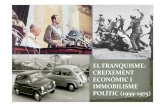EL FRANQUISME: CREIXEMENT ECONÒMIC I ......2012/04/14  · EL FRANQUISME: CREIXEMENT ECONÒMIC I IMMOBILISME POLÍTIC (1959 ‐1975) 14.4 Reformisme franquista i immobilisme 14.4.4.
