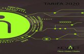 TARIFA 2020 - Antares Sistemas...8445209002547 F7-128THD-8T16-FPN Cable 128fo holgada G652D m/t 8tx16f, Fv, cor. acero CPR-Fca PE negra 4,78 €/mt 1000mt 8445209002554 F7-144THD-12T12-FPN