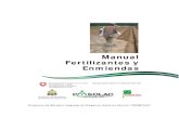 Manual Fertilizantes y Enmiendas...fertilizantes y enmiendas, que les permitan mejorar los niveles productivos y reducir indirectamente el uso de plaguicidas en el manejo de los cultivos