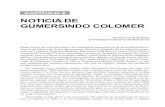 NOTICIA DE GUMERSINDO COLOMER - AHEPE DE... · 2018. 11. 17. · NOTICIA SOBRE GUMERSINDO COLOMER 39 el laboratorio como única herramienta capaz de introducir mejoras en la higiene