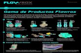 Gama de Productos Flowrox · 2020. 11. 17. · Válvulas pinch Flowrox PVG y PVEG • Tamaño: DN50-250 • Gama de presión de 10 bares • Manual, neumático, eléctrico (PVG) Para
