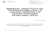 MANUAL PRÁCTICO DE OPERACIONES EN LA LUCHA ......Manual de Diagnóstico de la peste porcina africana. - Reglamento (CE) nº 1099/2009, del Consejo de 24 de septiembre, relativo a