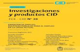 DICIEMBRE 2020 Investigaciones y productos CID · 2020. 12. 22. · Marisol Del Rosario Vallejo Centro Editorial FCE-CID publicac_fcebog@unal.edu.co Este documento puede ser reproducido