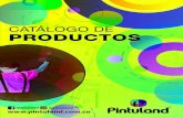 CATÁLOGO DE PRODUCTOS - Pintuland · producción, comercialización y distribución de materias primas para uso industrial y en nuestra marca de pinturas Pintuland, en sus líneas
