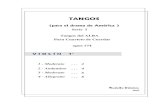 TANGOS...Serie I Tangos del ALBA Para Cuarteto de Cuerdas opus 174 TANGOS (para el drama de AmØrica ) Rodolfo Daluisio 2012 1 - Moderato 2 - Andantino 3 - Moderato ð4ð4 Moderato