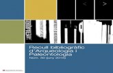 Recull bibliogràfic d’Arqueologia i Paleontologia...Lepenski Vir: Una revisión crítica y nuevas propuestas de análisis Madrid: ArqueoWeb, núm. 17, p. 61 HARTO VILLÉN, Ana (Maig