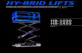HB-1030 HB-1430 - Hy-Brid Lifts...• Luego del mantenimiento, revise la máquina tal como se describe para la preentrega. SUPO-611SPA 8 REV N Manual de mantenimiento y resolución