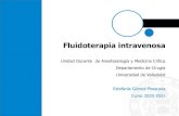 Fluidoterapia intravenosa - BioCriticbiocritic.es/wp-content/uploads/2020/10/Fluidoterapia.pdf · 2020. 10. 26. · Fisiológico 0,9% (H 2 0+Na+Cl) Ringer-Lactato (ligeramente hipotónico)