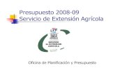 Presupuesto 2008-09 Servicio de Extensión Agrícolauprm.edu/ciag/sea/documentos/Presupuesto 2008-09 SEA.pdf · 2009. 4. 23. · SEA 2002 al 2008 30 junio Regulares Jornales Especiales