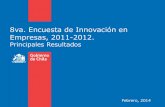 8va. Encuesta de Innovación en Empresas, 2011-2012....según sector económico (%),2011-12. -El ratio de innovación, entendido como el porcentaje de empresas que realizaron algún