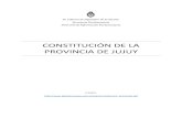 CONSTITUCIÓN DE LA PROVINCIA DE JUJUY · 2016. 12. 13. · La Provincia de Jujuy, como par-te integrante e inseparable de la Nación Argentina, tiene el libre ejercicio de todos