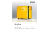 Boosters - CyA...KAESER: «Más aire comprimido con menos energía» Imagen: Estación de compresores - baja y alta presión Soluciones completas y perfectamente adaptadas Estaciones