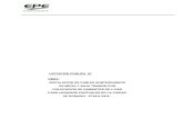 LICITACION PUBLICA Nº OBRA: INSTALACION DE CABLES ... · OBJETO INSTALACION DE CABLES SUBTERRANEOS DE MEDIA Y BAJA TENSION CON COLOCACION DE GABINETES DE 4 VIAS PARA USUARIOS PUNTUALES