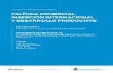 POLÍTICA COMERCIAL, INSERCIÓN INTERNACIONAL Y ......En el segundo capítulo se analizan las exportaciones de cine argentino y las actividades de co-producción, primero de forma