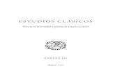 ESTUDIOS CLÁSICOS...8 Estudios Clásicos · 152 · 2017 · -60 · issn 0014-1453 GIOVANNI ORLANDI El Prof. Giovanni Orlandi (Milán, 11/9/1938–13/11/2007), uno de los más insignes