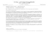 Springdale, OH | City of Springdale · 2018. 3. 15. · Cuestionario del Residente adjunto a esta carta. Para la Ciudad de Springdale es un gusto que usted haya eligido su residencia