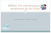 Edline: Un sistema para el monitoreo de las notas · 2020. 5. 20. · Es un sistema de monitoreo de notas disponible para las escuelas ... TEACHER: Guzman , Jessica PERCENT 93.8 %