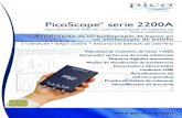 PicoScope serie 2200A - Farnell element14osciloscopio. Las velocidades de muestreo del modo de corriente están sujetas a las especificaciones del PC y a la carga de aplicaciones.