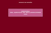 MEMORIA DEL SERVICIO DE RECLAMACIONES 2002...ISSN: 1695-4599 (edición impresa) ISSN: 1695-4343 (edición electrónica) Depósito legal: M. 26006-2003 Imprenta del Banco de España.