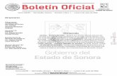 Boletín Oficial - Sonora11. Que mediante Acuerdo del Ejecutivo Estatal publicado en el Boletín Oficial del Gobierno del Estado de Sonora número 49, sección 1, de fecha 18 de diciembre