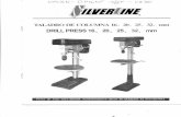 Silverline – Empresa mexicana líder en maquinaria para madera, … · 2020. 9. 17. · de la ppnta del arbol. Retire o el aceite y de Ios ahusamientas de la espigåi y el mandnl