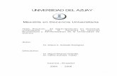 UNIVERSIDAD DEL AZUAYdspace.uazuay.edu.ec/bitstream/datos/3024/1/05692.pdf · 1 UNIVERSIDAD DEL AZUAY Maestría en Docencia Universitaria Tesis: Proyecto de Especialización en Docencia