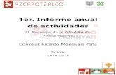 1er. Informe anual de actividades - Azcapotzalcoazcapotzalco.cdmx.gob.mx/wp-content/uploads/2019/12/1ER...2019/12/01  · 1er lugar: $2000.00 2do Lugar: $1000.00 3er lugar: $500.00