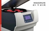 Magnus 21 y 21R - INICIO - Instrumentos del Sur · 2014. 9. 7. · F.C.R. y max. capacidad, evitando que se sobrepase la velocidad máxima. · Regulación de la temperatura de -20