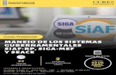 MANEJO DE LOS SISTEMAS - UNFV · 2020. 3. 13. · GUBERNAMENTALES SIAF-RP, SIGA-MEF Y SEACE (32 HRS.) bril, 2020 PRESENTACIÓN El Centro Universitario de Responsabilidad Social de