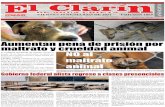 Aumentan pena de prisión por maltrato y crueldad animalelclarinap.com/wp-content/uploads/2021/03/edicion1869_online.pdfte, licenciado de 14 años Andrés Manuel López Obrador. Les