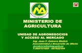 UNIDAD DE AGRONEGOCIOS Y ACCESO AL MERCADO ......Entidades asociativas Agrarias - DL1020 Asociaciones de Agricultores y/o de empresas agrícolas. Cooperativas agrarias de servicios.