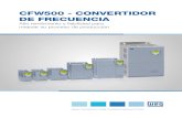 CFW500 - CONVERTIDOR DE FRECUENCIA - Motec Mexmotecmex.com.mx/wp-content/uploads/2020/10/WEG-CFW500-catal… · un CLP (Controlador Lógico Programable) de pequeño porte, personalizando