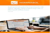 Condiciones de la importación - Software DELSOL...NOMINASOL – Servicio de Mantenimiento GIP.NN.01.01. Rev.0 Fecha: 12-11-2018 Centros de trabajo El archivo ha de llamarse F_EN.xls