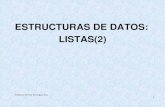 ESTRUCTURAS DE DATOS: LISTAS(2) - Academia Cartagena99 · 2020. 8. 17. · poniendo datos en distintos puntos de la estructura pero lo que realmente diferencia a las listas de las