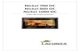 Nickel 700 DC Nickel 800 DC Nickel 1000 DC - Lacunza · Lacunza le felicita por su elección. Certificada bajo la Norma ISO 9001, Lacunza garantiza la calidad de sus aparatos y se