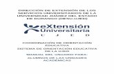 DIRECCIÓN DE EXTENSIÓN DE LOS SERVICIOS UNIVERSITARIOS …extension.ujed.mx/Documentos/Manual_OE_02.pdf · 2014. 2. 18. · • Cursos-Taller.• Descarga de archivos. A continuación