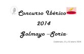 Concurso Ibérico 2014 Golmayo –Soria-cpcc.fop.com.pt/4_diversos/documentos/concurso_soria_2014.pdf · por el origen y evolución del canario Roller que desarrollaron los mineros