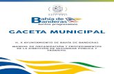 GACETA MUNICIPAL - Gobierno de Bahía de Banderas...proyecto de Manual de Organización y Procedimientos de la Dirección de Seguridad Pública y Tránsito del Municipio de Bahía
