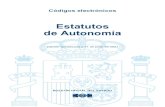 Estatutos de Autonomía - BOE.es · Códigos electrónicos Estatutos de Autonomía Edición actualizada a 24 de marzo de 2021 BOLETÍN OFICIAL DEL ESTADO