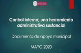 Control interno, una herramienta administrativa sustancialcontraloriadelpoderlegislativo.gob.mx/pdf/Cursos/DVM/... · 2020. 12. 14. · CONTROL INTERNO MODELO COSO* Sistema Nacional