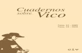 Cuadernos sobre Vico 19-20 (2006-2007) · 2013. 10. 8. · Fulvio Tessitore, Vico, la decadencia y el ricorso..... II. ESTUDIOS SOBRE VICO Y LA CULTURA HISPÁNICA CINCO ESTUDIOS DESDE