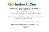 DEPARTAMENTO DE CIENCIAS DE LA TIERRA Y LA …repositorio.espe.edu.ec/bitstream/21000/21367/1/T-ESPE... · 2020. 1. 27. · ii DEPARTAMENTO DE CIENCIAS DE LA TIERRA Y LA CONSTRUCCIÓN