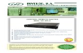 INVELCO, S.A. - QDQ · Salida de video VGA + DVI. 2 puertos 10/100/1000 base T Ethernet . 2 puertos serie RS-232. 1 puerto RS-422 (NMEA Receptor Navtex). 4 puertos USB 2.0. 2 conexiones